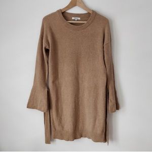 Madewell Merino Wool Tie-Cuff Sweater-Dress
